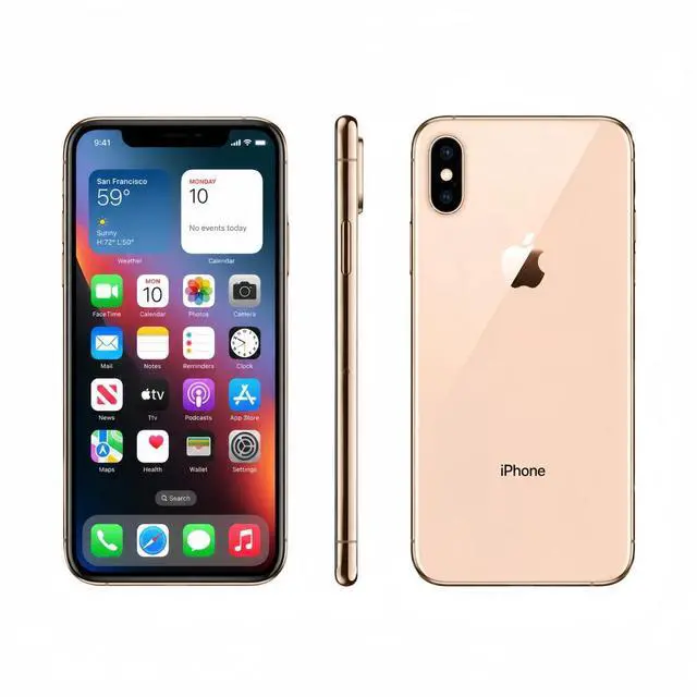 Main image of Apple iPhone Xs Max Unlocked Smartphone 64GB Gold 6.5 Inch Display A12 Bionic Chip 12MP Dual Camera No Contract Single Unit