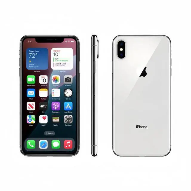 Main image of Apple iPhone Xs Max Unlocked Smartphone 64GB Silver 6.5 Inch Display A12 Bionic Chip 12MP Dual Camera No Contract Single Unit
