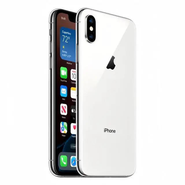 Alt view image 2 of 6 - Apple iPhone Xs Max Unlocked Smartphone 64GB Silver 6.5 Inch Display A12 Bionic Chip 12MP Dual Camera No Contract Single Unit