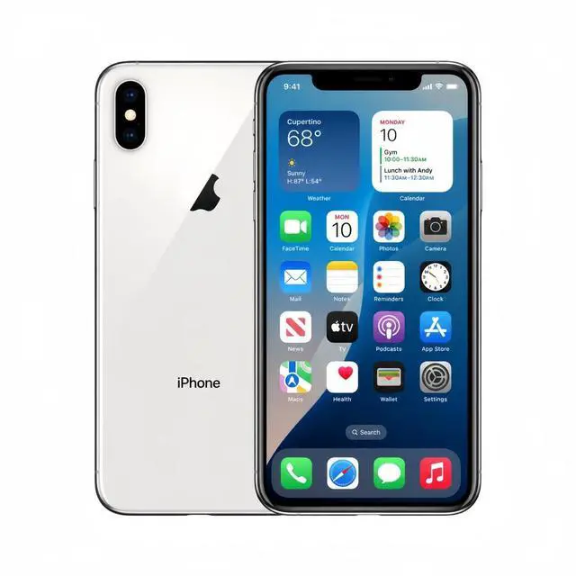 Alt view image 4 of 6 - Apple iPhone Xs Max Unlocked Smartphone 64GB Silver 6.5 Inch Display A12 Bionic Chip 12MP Dual Camera No Contract Single Unit