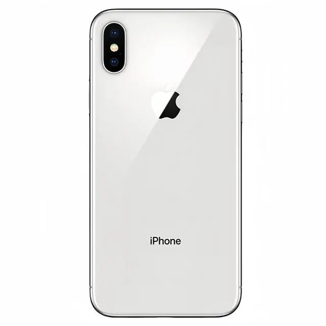 Alt view image 4 of 6 - Refurbished Apple iPhone X 64GB Silver Unlocked Smartphone, 5.8" Super Retina OLED Display, A11 Bionic Chip, Face ID, iOS Cell Phone