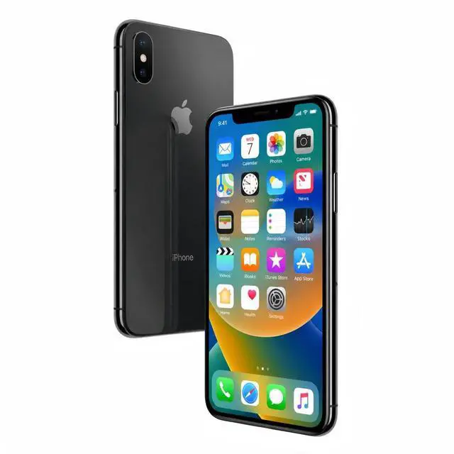 Main image of Refurbished Apple iPhone X 256GB Space Gray Unlocked Smartphone, 5.8" Super Retina OLED Display, A11 Bionic Chip, Face ID, iOS Cell Phone