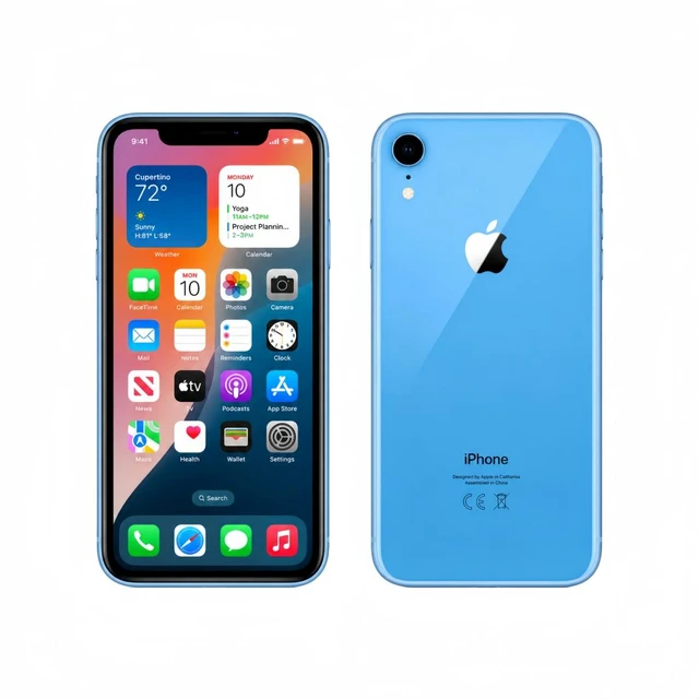 Alt view image 2 of 5 - Apple iPhone XR 64GB Blue Refurbished Unlocked Phone, 6.1-inch Display, A12 Bionic Processor, Face ID, iOS Smartphone