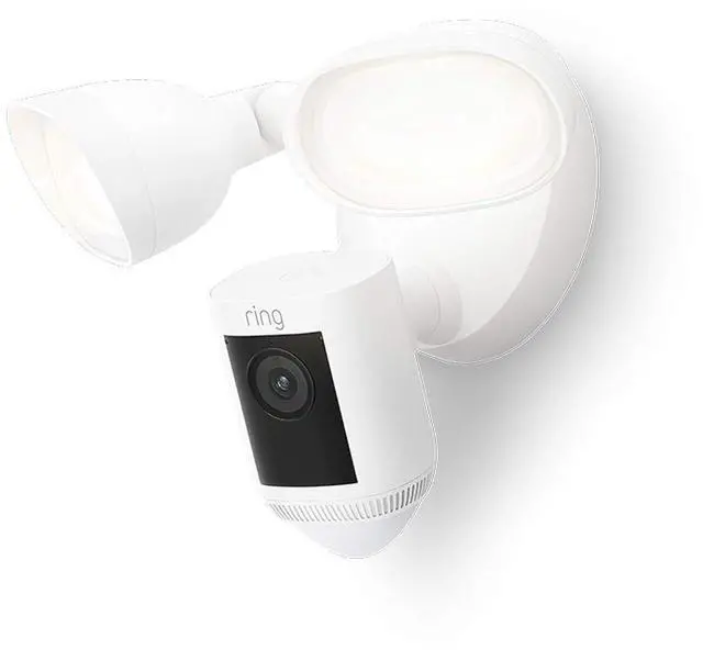 Alt view image 2 of 7 - Ring Floodlight Cam Wired Pro with Birds Eye View and 3D Motion Detection, White