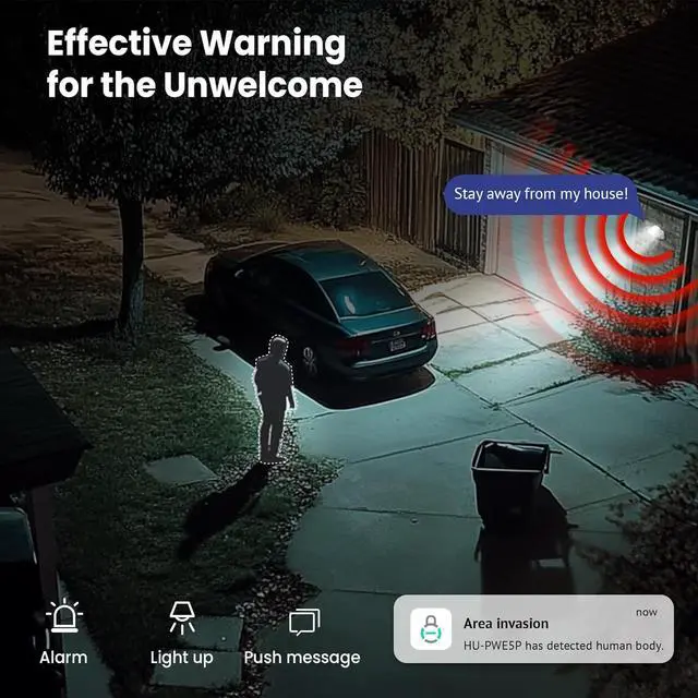 Alt view image 7 of 7 - Hugolog 3K 5MP Outdoor Indoor Security Cameras for Home Security, Home Camera with Starlight Color Night Vision,Built-in Spotlight,Motion Detection,2-Way Talk,US Cloud & Local Storage,Works with Alexa