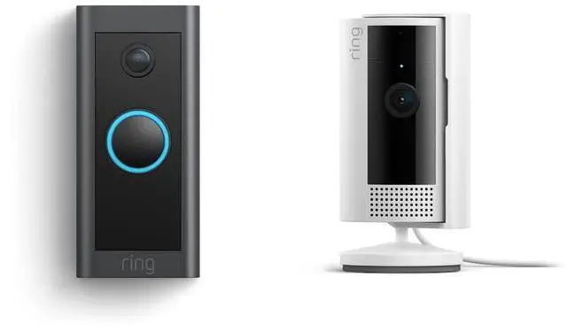 Alt view image 2 of 6 - All-new Ring Indoor Cam, White with Ring Video Doorbell Wired