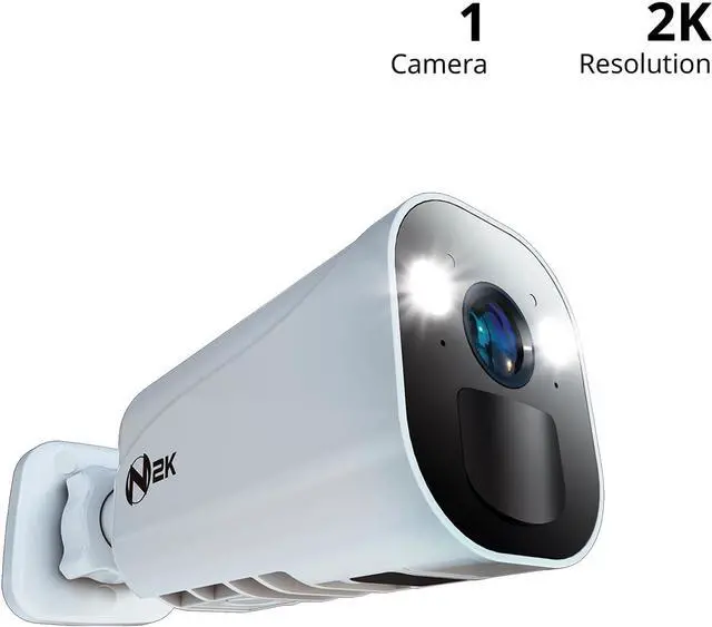 Alt view image 2 of 7 - Night Owl Wire Free 2K HD Indoor/Outdoor Deterrence Camera with 2-Way Audio