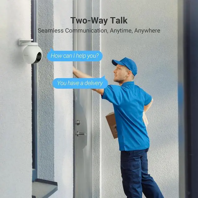 Alt view image 7 of 7 - EZVIZ Security Camera Outdoor, 1080P Pan/Tilt/Zoom WiFi Camera, 8× Mixed Zoom and AI-Powered Person Detection Security Cam, IP65 Waterproof, Support MicroSD Card up to 512GB | C8PF