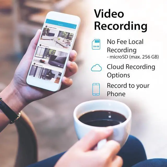 Alt view image 4 of 7 - D-Link mydlink 2K (1440p) Indoor WiFi Camera, 2K Resolution, Night Vision, AI Person Detection, 2-Way Audio, SD/Cloud Recording, Alexa, Google Assistant (DCS-8350LH)