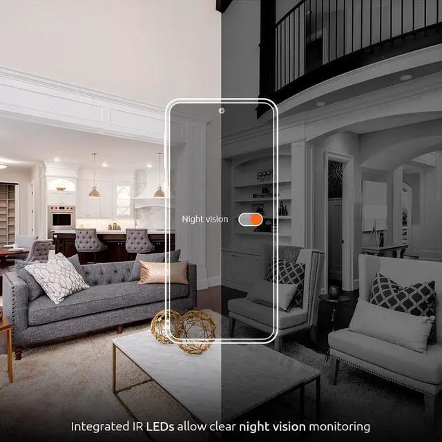 Alt view image 5 of 7 - Nexxt Solutions Smart Wi-Fi Indoor Pan and Tilt Camera - 2K HD, Motion Detection, Night Vision, Two-Way Audio, Remote Access Alexa & Google Home Compatible | Camara de Seguridad