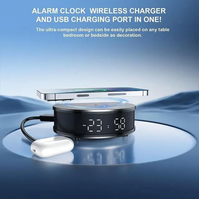 Alt view image 3 of 4 - LIZVIE Spy Hidden Camera Clock, FHD 1080P Hidden Camera Clock, Wireless WiFi Nanny Cam for Home Indoor Security, Night Vision