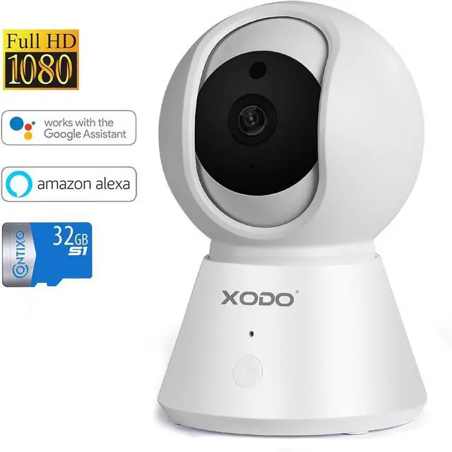 Alt view image 2 of 7 - XODO Wireless Security Camera - 3PK E6 IP 1080P HD Plug-in Indoor WiFi Camera for Home Security/Baby Monitor/Pet, Motion Detection, 2 Way Audio, Night Vision with TF 32GB SD Card Included and Cloud