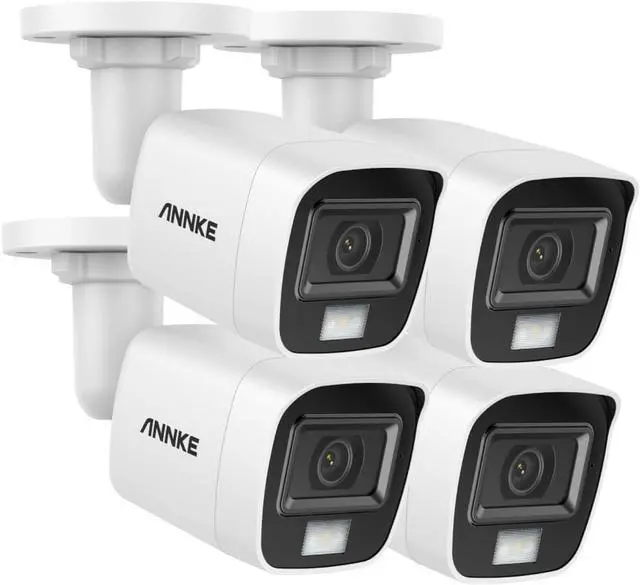 Main image of ANNKE 4 Pack Add-On 3K Super HD Smart Dual Light Color Night Vision Security Camera, 4-in-1 CCTV Surveillance Camera with Built-in Mic, IP67 Weatherproof for Outdoor Indoor Use, Easy Install