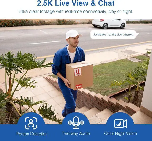 Alt view image 3 of 7 - IMILAB Wireless Outdoor Camera with Hub: 2.5K QHD Battery Camera System with 150° View, 90 Days Battery Life or Forever Solar Powered, Spotlight Security WiFi Camera, Local/Cloud Storage (EC4 Set)