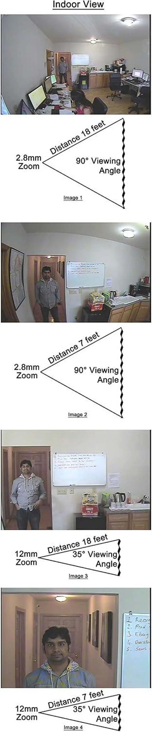 Alt view image 5 of 7 - Evertech 1080P HD Bullet Security Camera Day Night Vision Outdoor Indoor 2.8-12 mm Manual Zoom Compatible w/AHD TVI CVI and Traditional Analog DVRs
