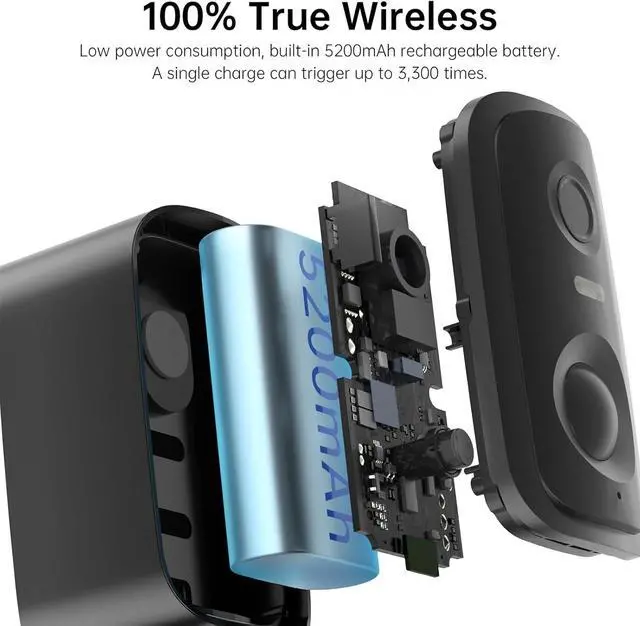 Alt view image 6 of 7 - 2K Wireless Security Cameras Outdoor, Battery-Powered Cameras with AI Motion Detection, Color Night Vision, Spotlight, 2-Way Talk, Siren Alarm, IP65,Cloud/SD Storage for Home Security 2pack