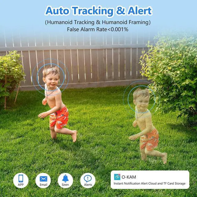 Alt view image 4 of 7 - 4K Solar Security Cameras Wireless Outdoor with Dual-Lens,360°PTZ Battery Powered Cameras for Home Security Outdoor,8MP Color Night Vision,PIR Sensor,Auto Tracking,Spotlight/Siren,Alexa,2.4/5Ghz,IP66