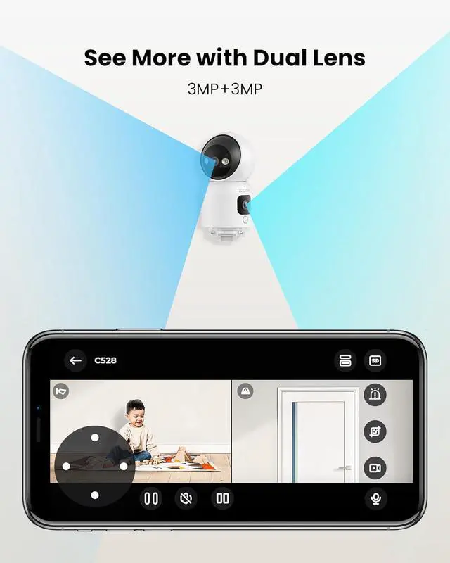 Alt view image 7 of 7 - Gadpiparty ZOSI 3K Lite 8CH H.265+ Home Security Camera System with AI Human/Vehicle Detection,Night Vision,5MP Lite 8 Channel CCTV DVR,4pcs 2MP Surveillance Dome Camera& 2K Dual-Lens Indoor Camera C