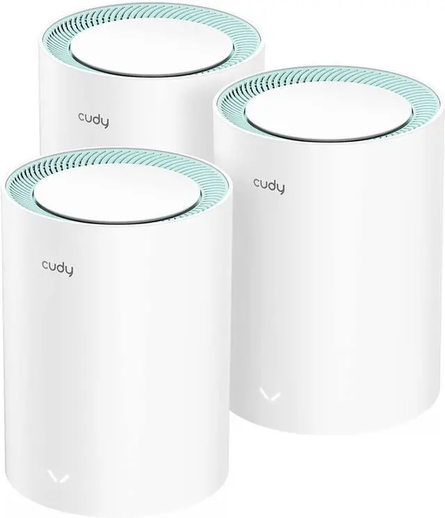 Main image of Cudy M1300 3-Pack AC1200 Gigabit Whole Mesh WiFi System, Dual Band, WiFi Extender, High Gain Antennas, VPN, Cloudflare, Connect Up to 100 Devices