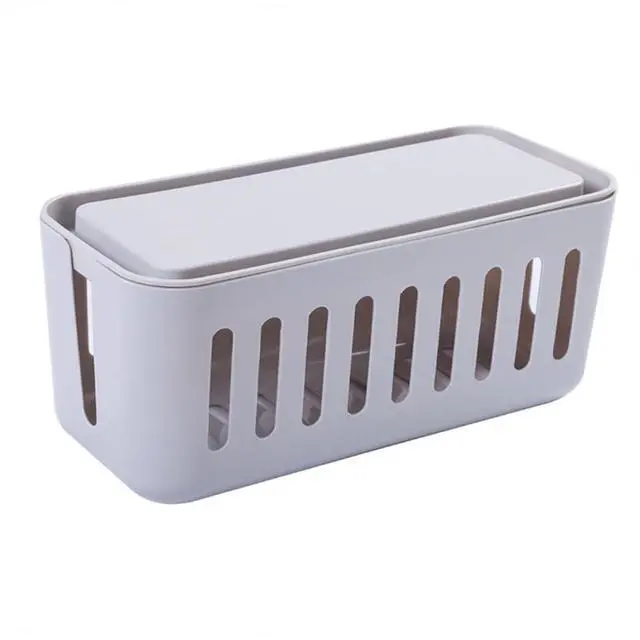Main image of Gadpiparty Desk Cable Organizer Storage Box with Lid The Wire Storage with Cord Hider for Power Strip Desktop Cable Management Box