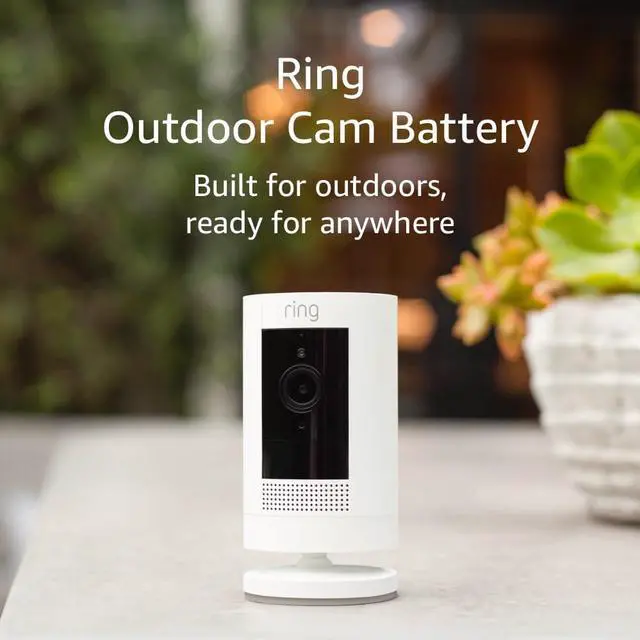 Main image of Outdoor Cam (Stick Up Cam) | Weather-Resistant Outdoor Camera Live View Color Night Vision Two-Way Talk Motion alerts Works with Alexa | White