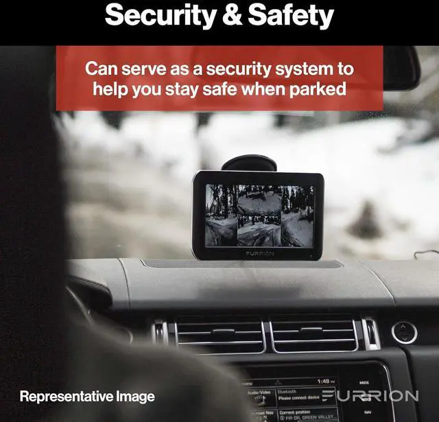 Alt view image 6 of 7 - Furrion Vision S Wireless RV Backup Camera System with 4.3-Inch Monitor, 1 Rear Sharkfin, Infrared Night Vision, Wide-Angle View, Hi-Res, IP65 Waterproof, Motion Detection, Microphone - FOS43TASF