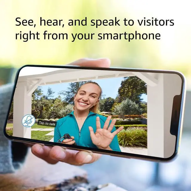 Alt view image 4 of 5 - Blink Video Doorbell (Black) + Mini Camera (Black) with Sync Module 2 | Two-Way Audio, HD Video, Motion and Chime Alerts | Alexa Enabled