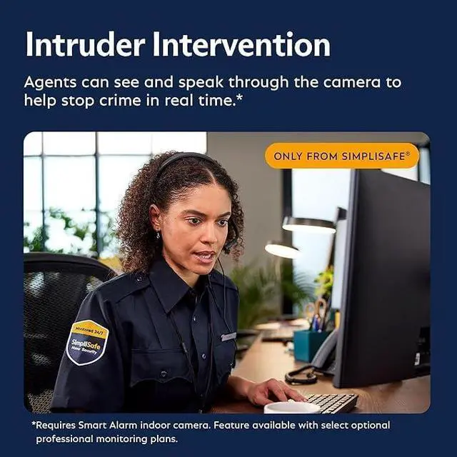 Alt view image 5 of 7 - SimpliSafe Smart Alarm Wireless Indoor Security Camera