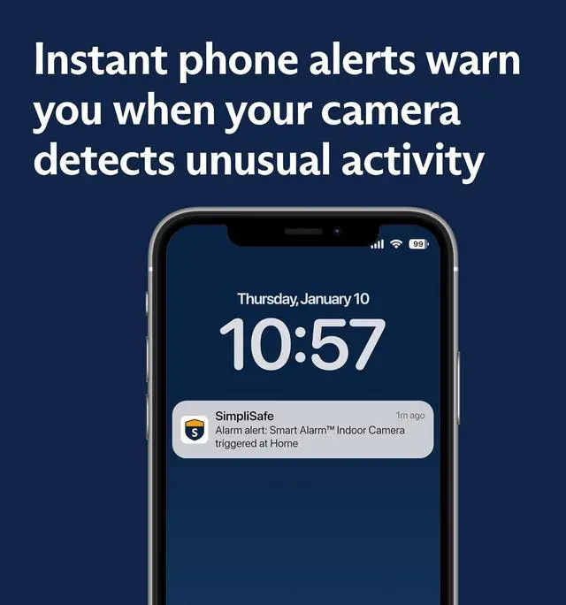 Alt view image 7 of 7 - SimpliSafe Smart Alarm Wireless Indoor Security Camera