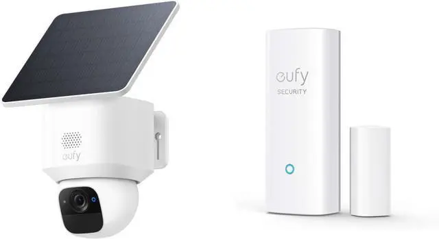 Main image of eufy Security Entry Sensor with SoloCam E30, Solar Powered, 360° Pan, AI Tracking, 2K Clarity, Security Cameras Wireless Outdoor, Camera, Outdoor Camera, HomeBase S380 Compatible, No Monthly Fee