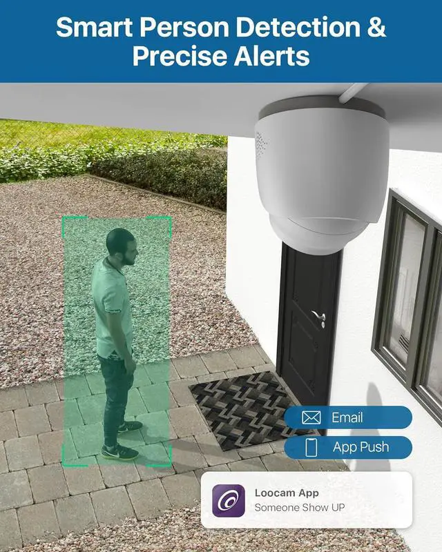 Alt view image 4 of 7 - PoE Security Camera System 8CH 5MP NVR, 8Pcs 4MP Dome IP Cameras Wired Surveillance Camara System, AI Motion Human Detection, Two-Way Audio, 2TB HDD for 24/7 Record Outdoor Indoor, App Remote