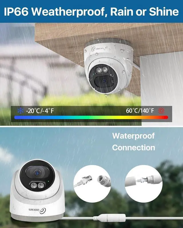 Alt view image 6 of 7 - PoE Security Camera System 8CH 5MP NVR, 8Pcs 4MP Dome IP Cameras Wired Surveillance Camara System, AI Motion Human Detection, Two-Way Audio, 2TB HDD for 24/7 Record Outdoor Indoor, App Remote