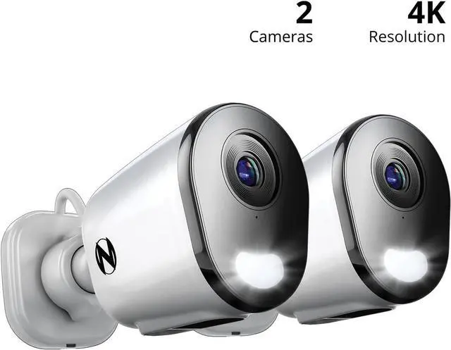 Alt view image 2 of 7 - Night Owl Plug-in Wireless 4K HD Indoor/Outdoor Deterrence Camera with 2-Way Audio (2 Camera)