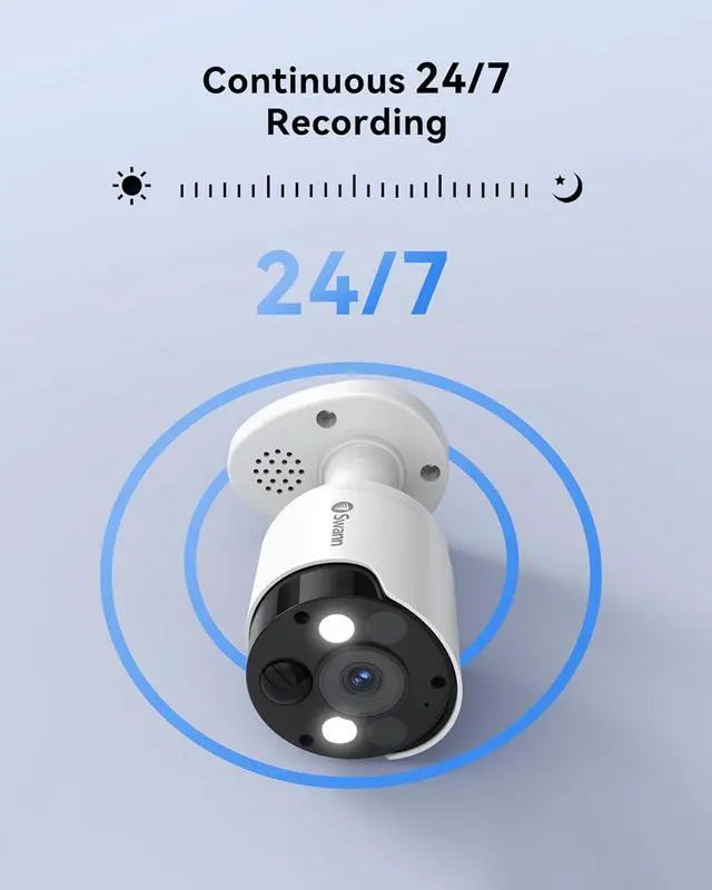 Alt view image 5 of 7 - Swann Pro 4K Ultra HD Security Camera System, 8 Channel 4pcs PoE IP Cameras, Cat5e Wired NVR System with 1TB HDD, Color Night Vision, LED Light, True Detect, 24/7 Surveillance CCTV, Indoor/Outdoor