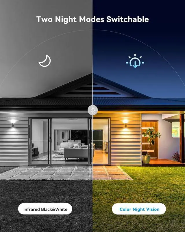 Alt view image 3 of 7 - Swann Pro 4K Ultra HD Security Camera System, 8 Channel 4pcs PoE IP Cameras, Cat5e Wired NVR System with 1TB HDD, Color Night Vision, LED Light, True Detect, 24/7 Surveillance CCTV, Indoor/Outdoor