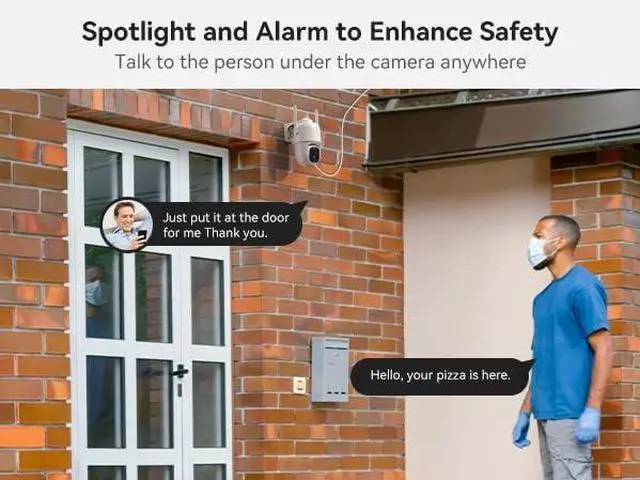 Alt view image 6 of 7 - LongPlus Security Cameras Wireless Outdoor, Solar Wireless Cameras for Home Security, Battery WiFi Cameras Outdoor PTZ 360° Security Camera with Floodlight Color Night Vision Motion Sensor Alarm