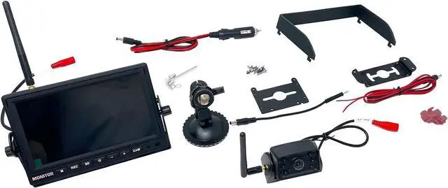 Alt view image 4 of 7 - Brandmotion Wireless Observation IR Camera System with 7 HD Monitor | ADHS-7810v2 Edge to Edge Image Mirror with Universal Compatibility