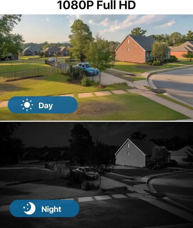 Alt view image 3 of 7 - DVR Security Camera System 1080p, AI Human Vehicle Detection, 8CH 4 Cams H.265+ DVR & 1TB HDD Wired CCTV Home Surveillance Cameras Indoor Outdoor, Night Vision, Remote Access, App Email Alert