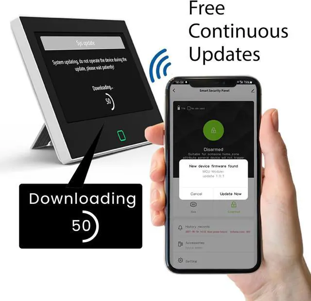 Alt view image 4 of 7 - Alarm System for Home Security (Gen 2)11 piece. DIY, Touch Screen, Motion Detection, Contact sensors, Wireless Siren, Remotes, Phone App, Compatible with Alexa, Continuous Updates,NO Monthly Fees