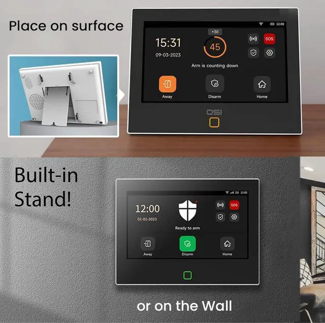 Alt view image 7 of 7 - Alarm System for Home Security (Gen 2)11 piece. DIY, Touch Screen, Motion Detection, Contact sensors, Wireless Siren, Remotes, Phone App, Compatible with Alexa, Continuous Updates,NO Monthly Fees