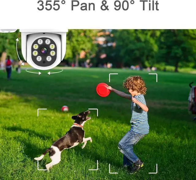 Alt view image 6 of 7 - [Pan & Tilt] SANSCO 2K HD WiFi Security Camera System 1TB Hard Drive, 8CH NVR (4) 3MP Outdoor Waterproof Cameras, 2-Way Audio, Motion Alert, 24/7 Recording (Non Zoom)