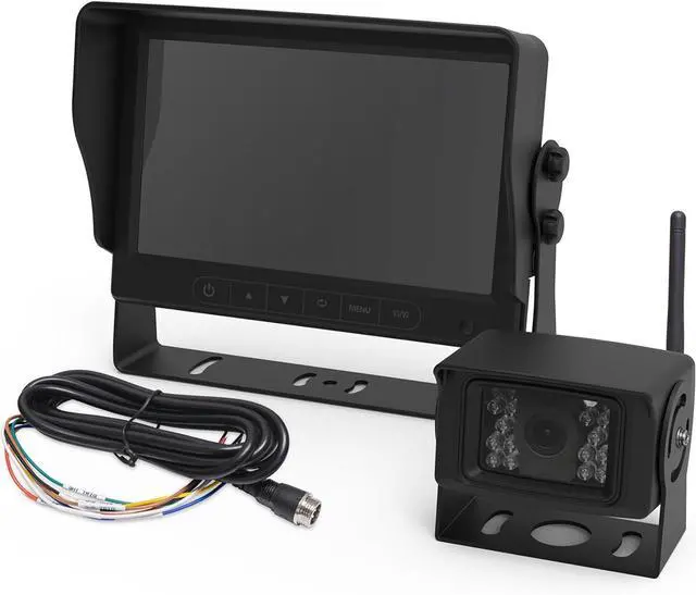 Main image of ECCO 7 Inch LCD HD Camera System with Wireless Camera and Monitor Infrared Camera for CCTV Applications (Black) Waterproof, 1 Year Warranty