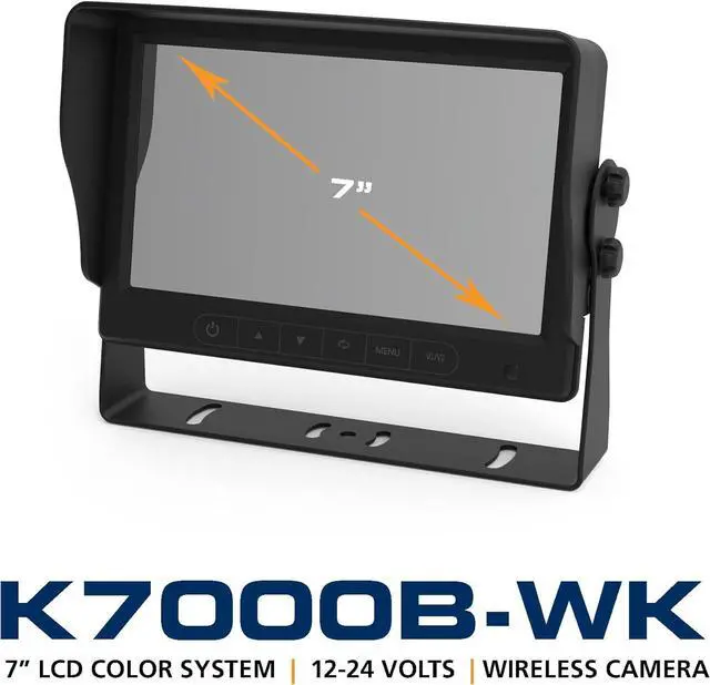 Alt view image 2 of 3 - ECCO 7 Inch LCD HD Camera System with Wireless Camera and Monitor Infrared Camera for CCTV Applications (Black) Waterproof, 1 Year Warranty