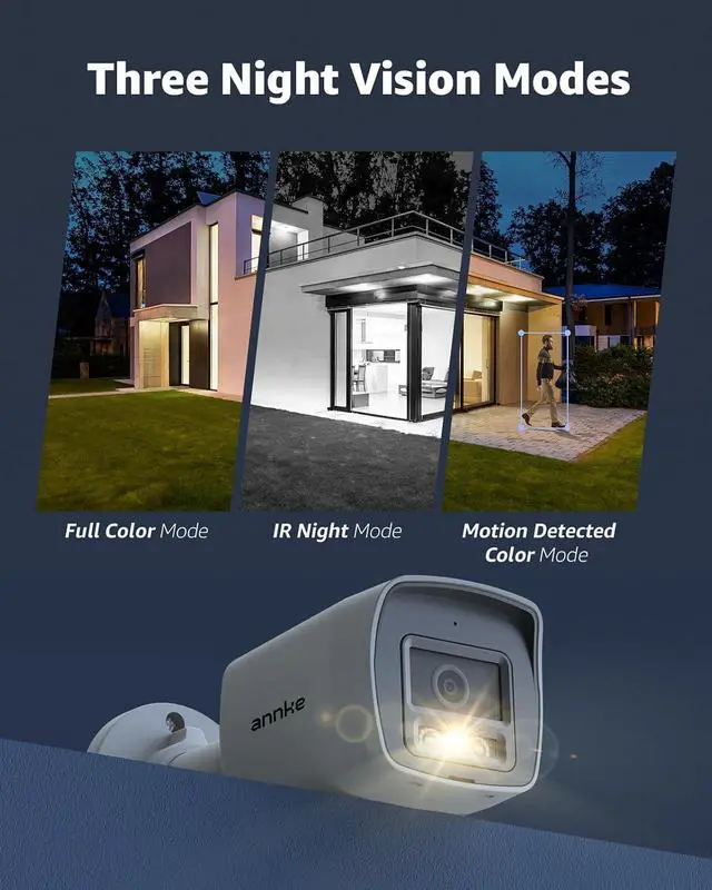 Alt view image 4 of 7 - ANNKE 8CH 12MP PoE Security Camera System, Smart Dual Light, 2TB HDD