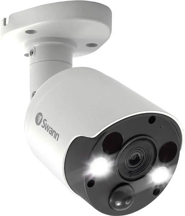 Alt view image 2 of 5 - Swann Add-On DVR Bullet Security Camera with Sensor Spotlight, 4K Ultra HD Video, Indoor or Outdoor Design, Dusk to Dawn Color Night Vision Plus True Detect Heat and Motion Detection