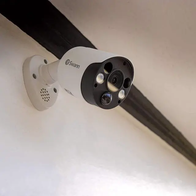 Alt view image 3 of 5 - Swann Add-On DVR Bullet Security Camera with Sensor Spotlight, 4K Ultra HD Video, Indoor or Outdoor Design, Dusk to Dawn Color Night Vision Plus True Detect Heat and Motion Detection