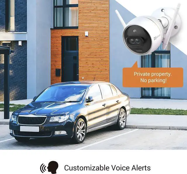 Alt view image 5 of 7 - EZVIZ Outdoor Camera Dual Lens, Surveillance Camera with Color Night Vision & Human/Vehicle Detection, Active Defense with Light & Siren, Two-Way Talk, IP67, No Subscription Fee Cloud(C3X-Cloud)