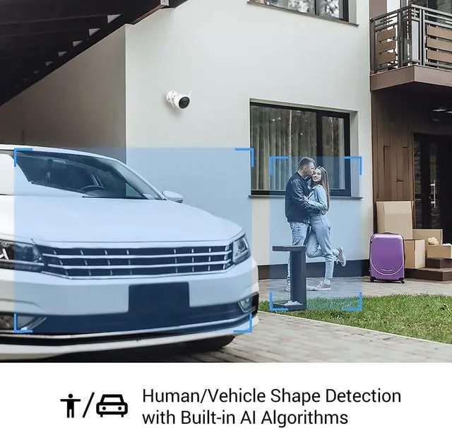Alt view image 3 of 7 - EZVIZ Outdoor Camera Dual Lens, Surveillance Camera with Color Night Vision & Human/Vehicle Detection, Active Defense with Light & Siren, Two-Way Talk, IP67, No Subscription Fee Cloud(C3X-Cloud)