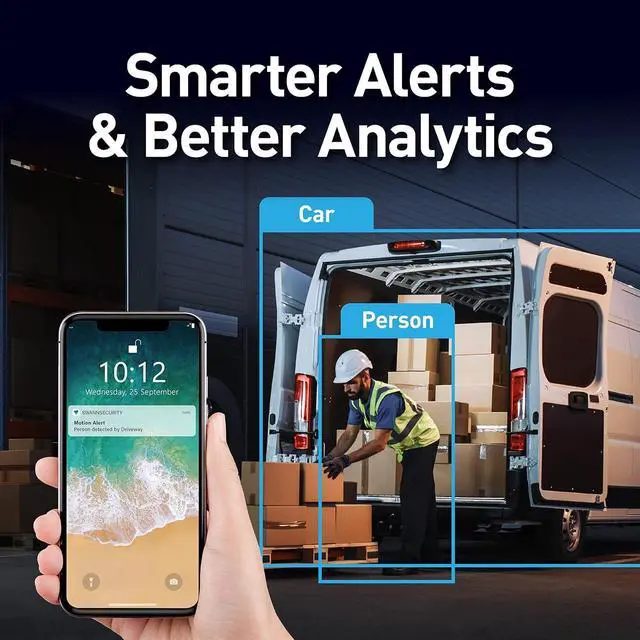 Alt view image 3 of 7 - Swann NVW-800 4ch Wi-Fi NVR / 1TB / 4 x NVW-500CAM 1080p WiFi IP Digital Still Image Video Cameras