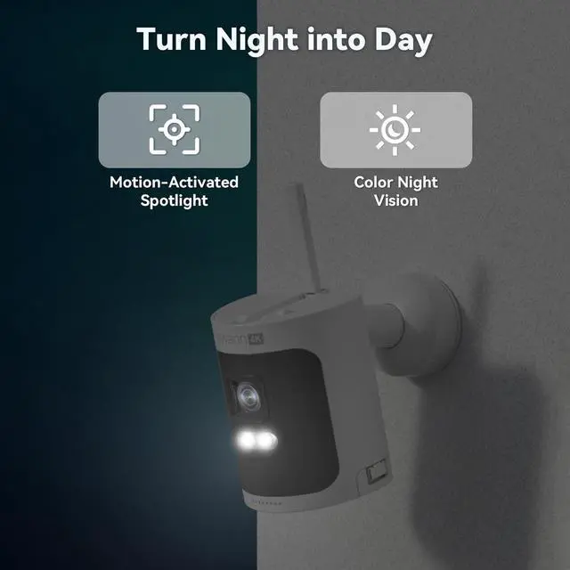 Alt view image 2 of 7 - Swann AllSecure 4K Wireless NVR Security System 2-Cam Kit, Security Camera Outdoor Wireless, Face Recognition AI, Expandable Local Storage, Security Cameras Wireless Outdoor, No Monthly Fee, AS4K800SD